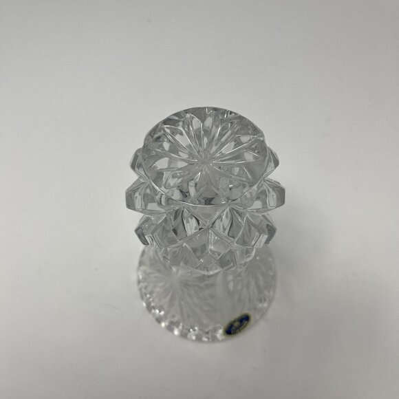 Vintage lead crystal vase small Czech Bohemian - Picture 5 of 10